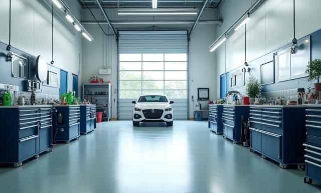 Crystal Shine Auto Care 실내 작업장 전경